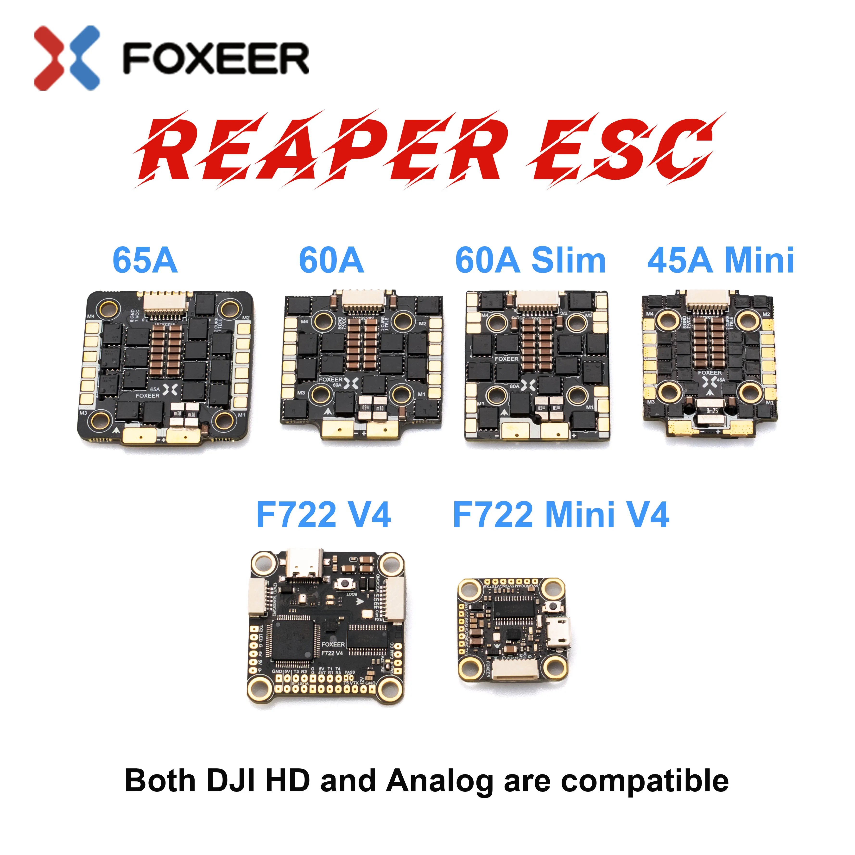 Foxeer Reaper F4 128K 45A 60A  - Foxeer Reaper F4 128K 65A Esc recensie en prijs